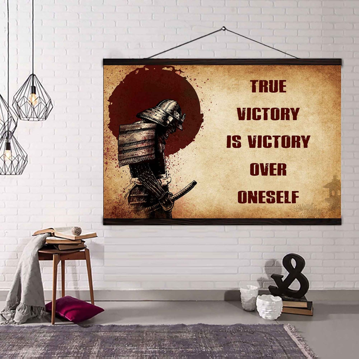 DRB Poster Canvas True Victory Is Victory Over Oneself Gift For Your Friend