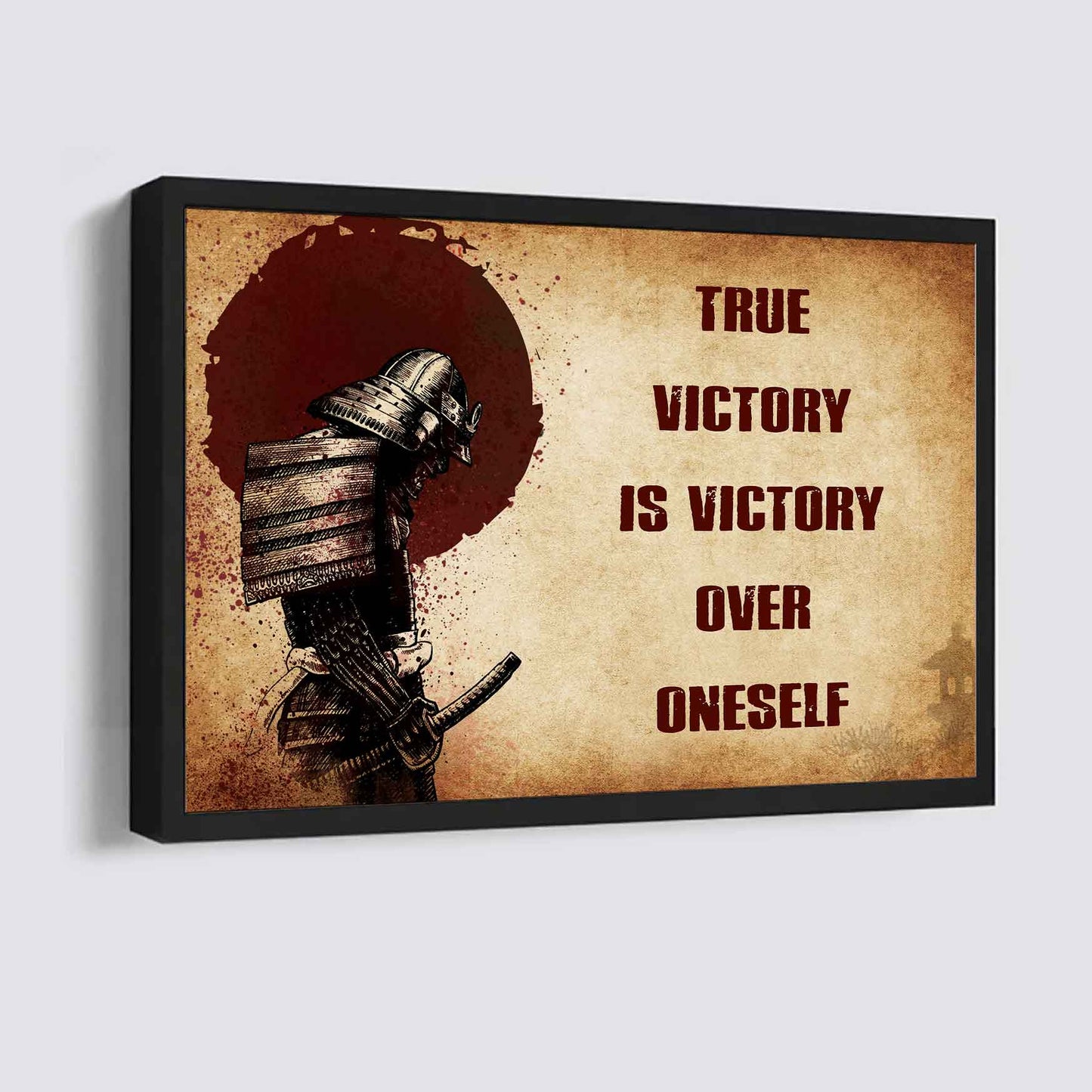 DRB Poster Canvas True Victory Is Victory Over Oneself Gift For Your Friend
