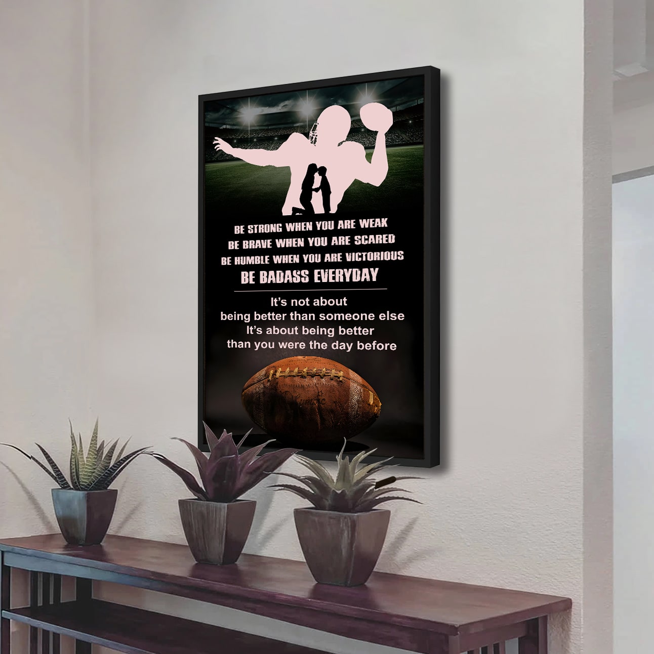 Sport Canvas Poster To My Son It's Being Better Than You Were The Day Before Gifts For Son From Mom