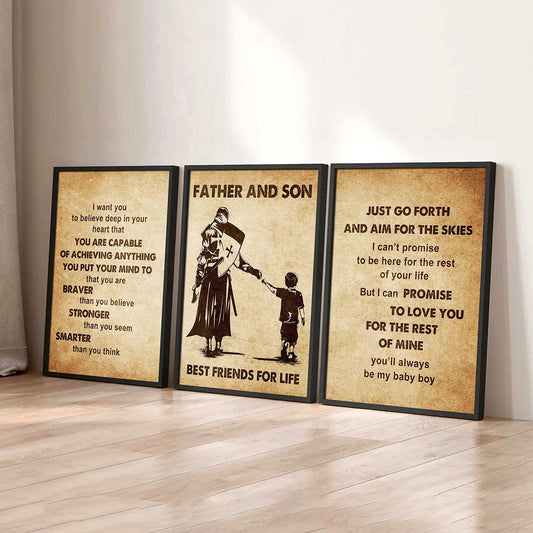 Combo 3 DRB Poster Canvas Just Go Forth And Aim For The Skies - It's Not About Being Better Than Someone Else It's About Being Better Than You Were The Day Before