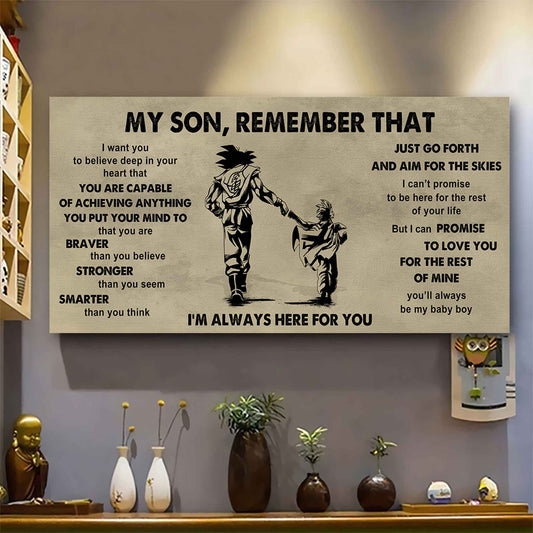 Personalized DRB Poster Canvas - My Son Remember That Just Go Forth And Aim For The Skies