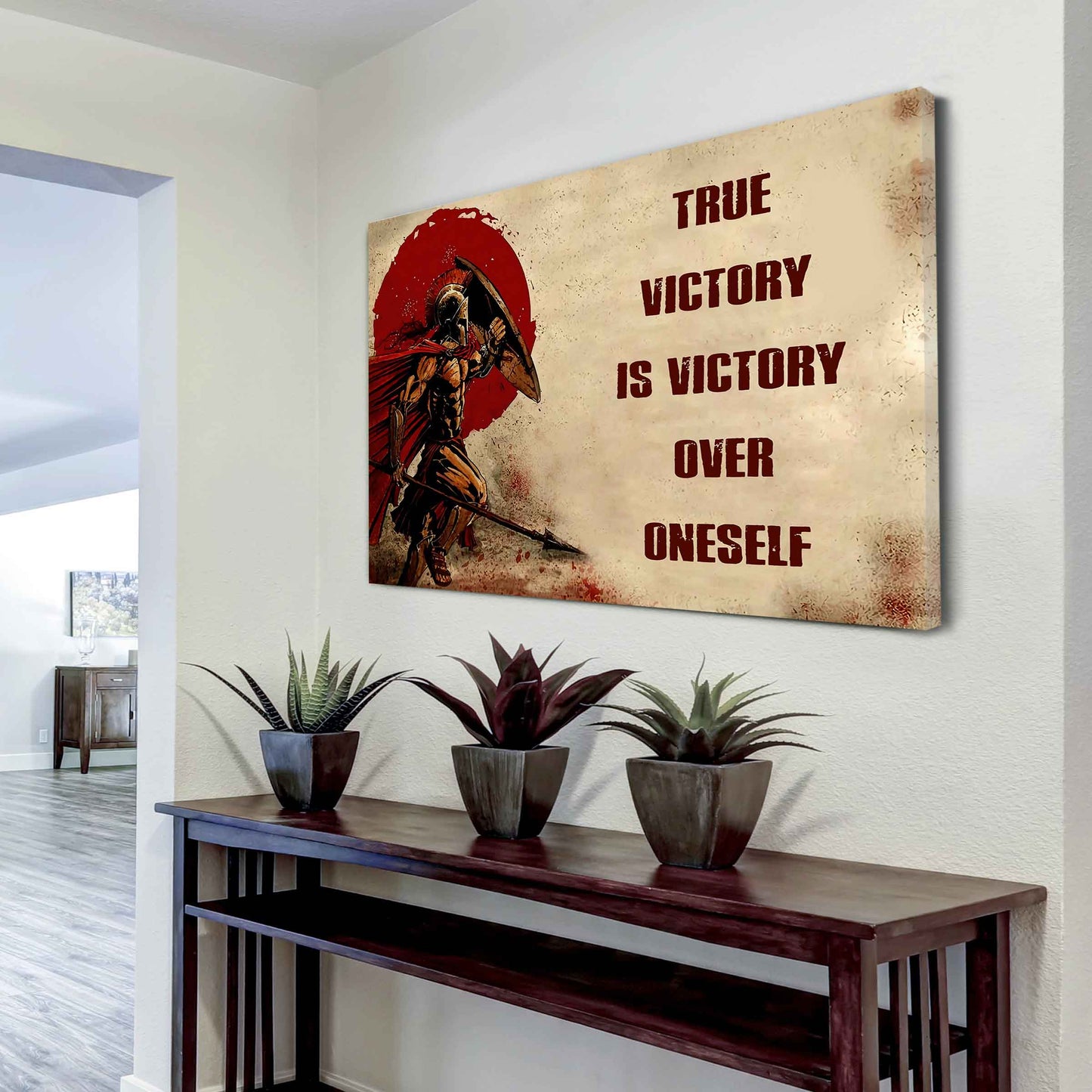 DRB Poster Canvas True Victory Is Victory Over Oneself Gift For Your Friend