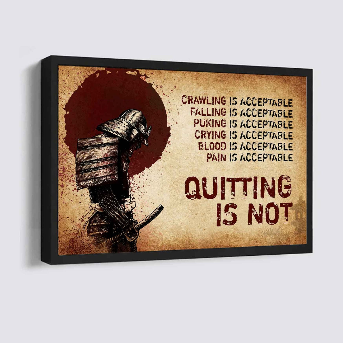 DRB Poster Canvas Quiting Is Not Best Gifts Motivation Quotes