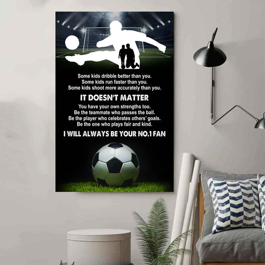 Sport Poster Canvas Be The One Who Plays Fair And Kind I Will Always Be Your No1 Fan Gift For Your Kid Xmas Gift From Dad And Mom