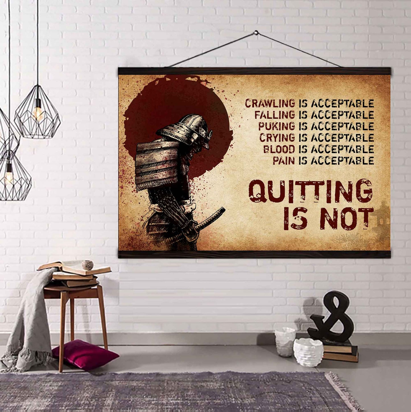 DRB Poster Canvas Quiting Is Not Best Gifts Motivation Quotes