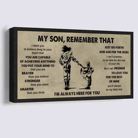 Personalized DRB Poster Canvas - My Son Remember That Just Go Forth And Aim For The Skies