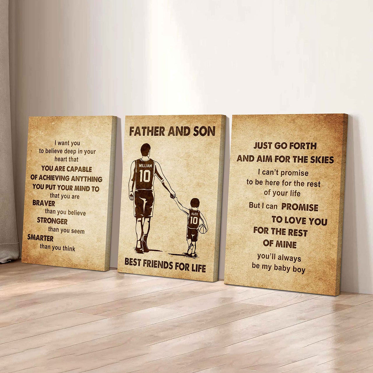 Combo 3 DRB Poster Canvas Just Go Forth And Aim For The Skies - It's Not About Being Better Than Someone Else It's About Being Better Than You Were The Day Before