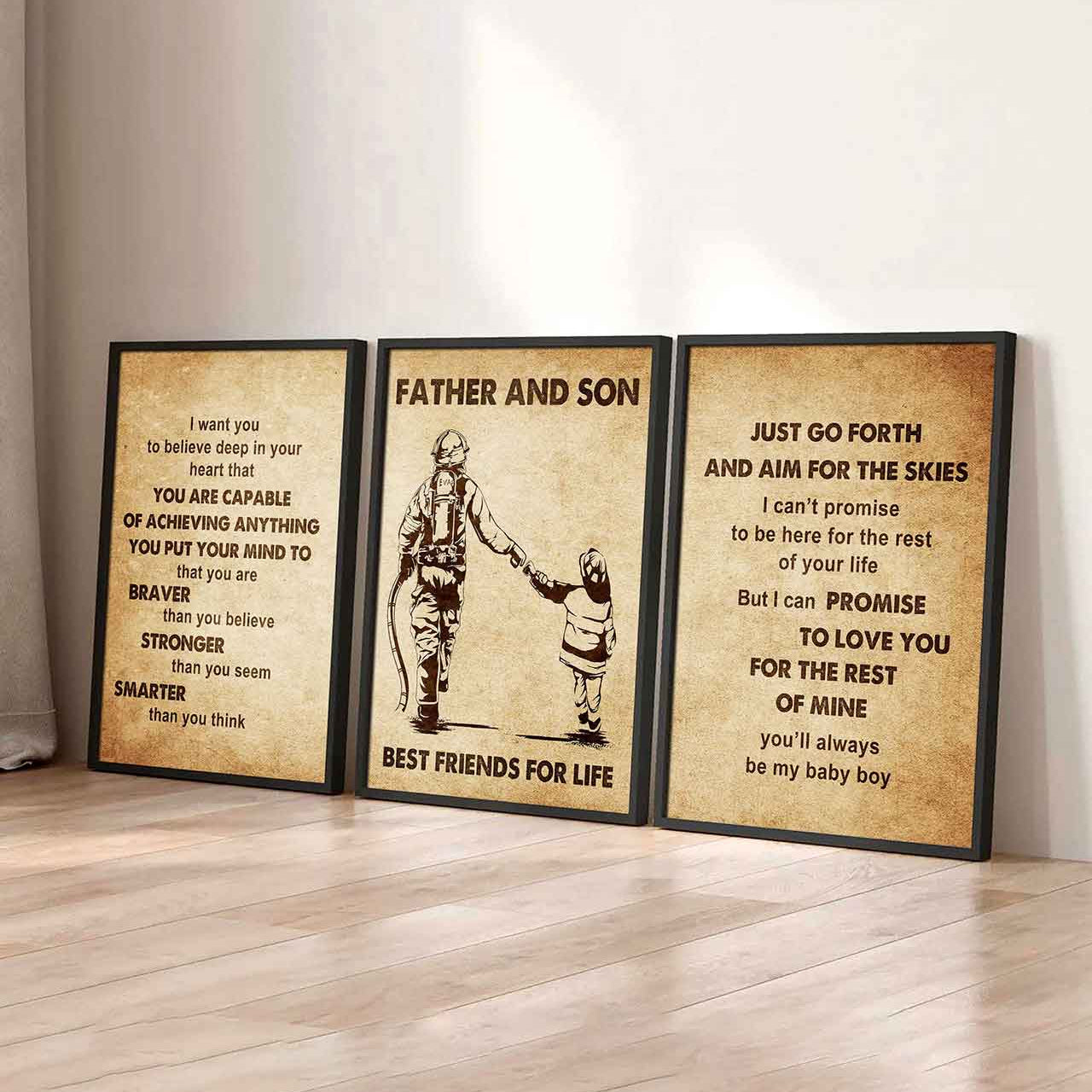 Combo 3 DRB Poster Canvas Just Go Forth And Aim For The Skies - It's Not About Being Better Than Someone Else It's About Being Better Than You Were The Day Before