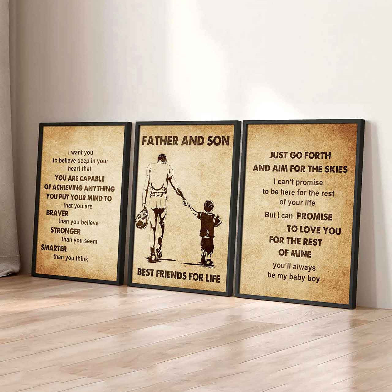 Combo 3 DRB Poster Canvas Just Go Forth And Aim For The Skies - It's Not About Being Better Than Someone Else It's About Being Better Than You Were The Day Before