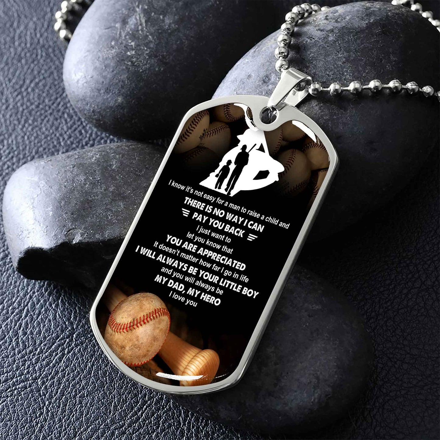 Sport Military Chain 18K Gold Plated Silver Plated To My Mom, To My Dad I Know It's Not Easy I Will Always Be Your Little Boy