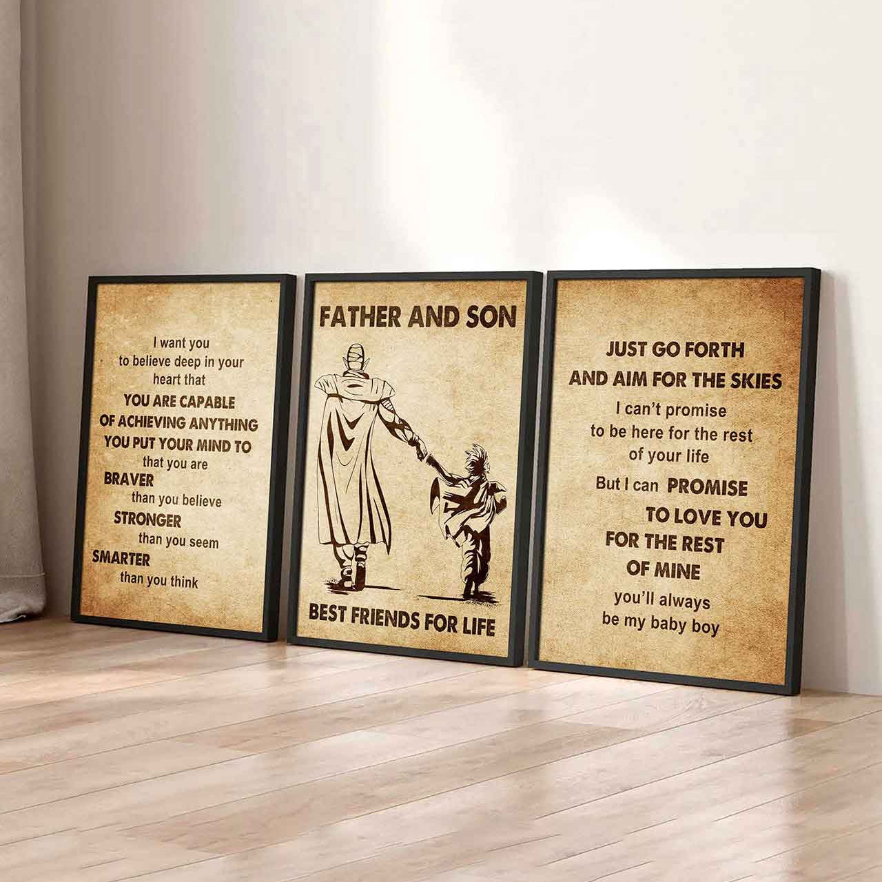 Combo 3 DRB Poster Canvas Just Go Forth And Aim For The Skies - It's Not About Being Better Than Someone Else It's About Being Better Than You Were The Day Before