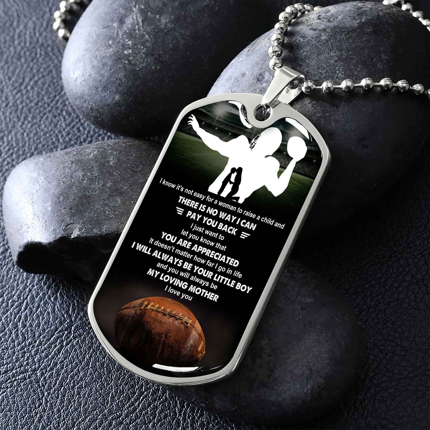 Sport Military Chain 18K Gold Plated Silver Plated To My Mom, To My Dad I Know It's Not Easy I Will Always Be Your Little Boy