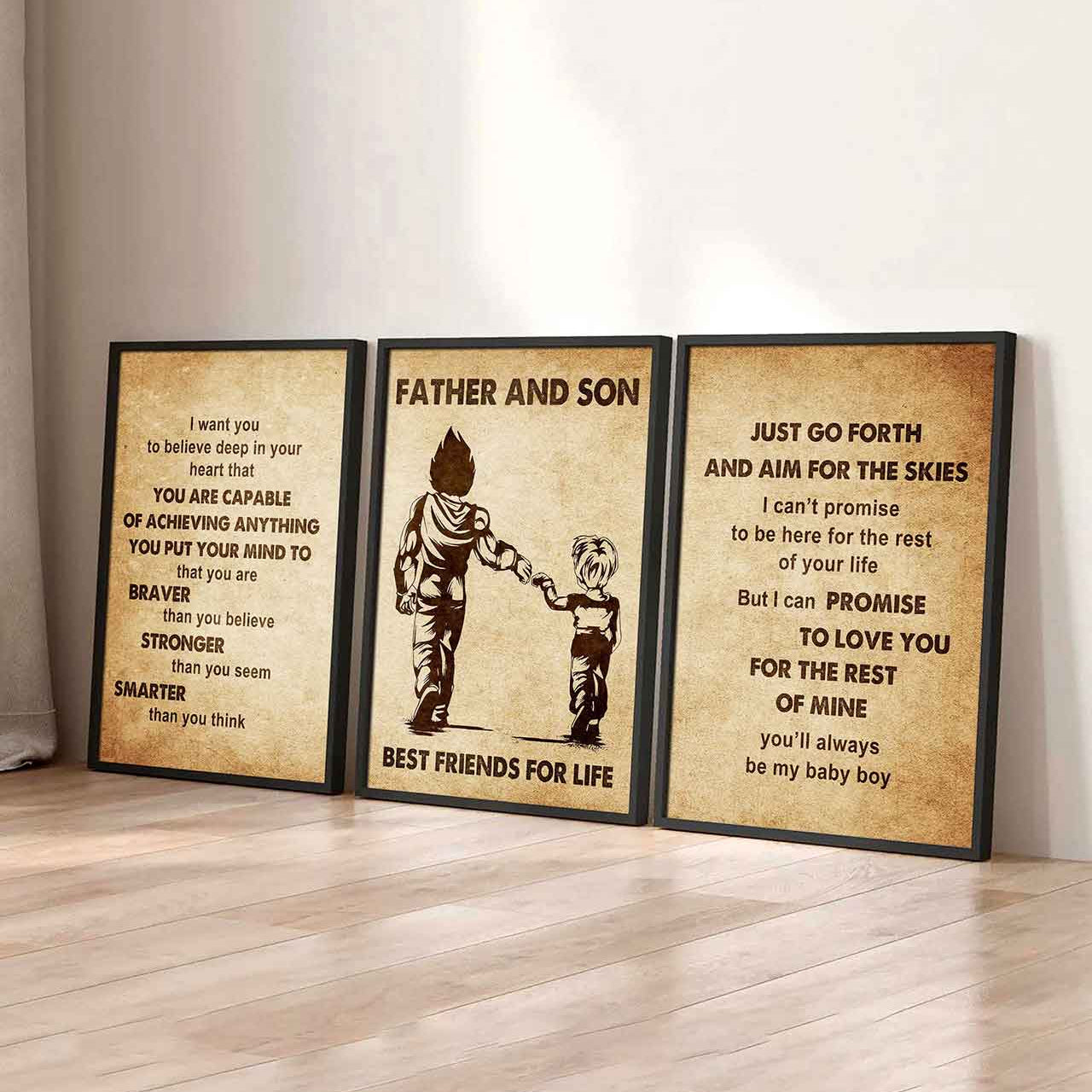 Combo 3 DRB Poster Canvas Just Go Forth And Aim For The Skies - It's Not About Being Better Than Someone Else It's About Being Better Than You Were The Day Before