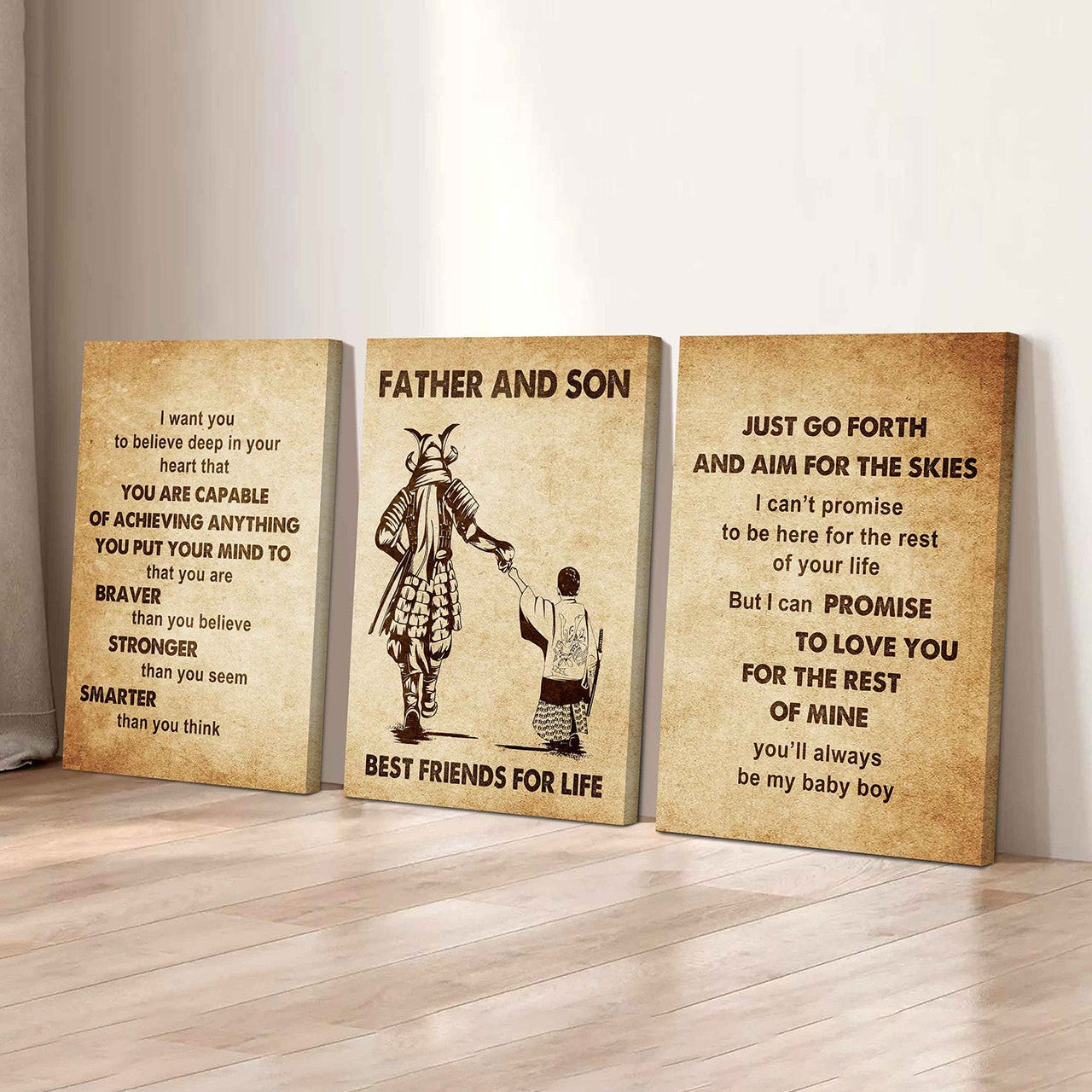 Combo 3 DRB Poster Canvas Just Go Forth And Aim For The Skies - It's Not About Being Better Than Someone Else It's About Being Better Than You Were The Day Before