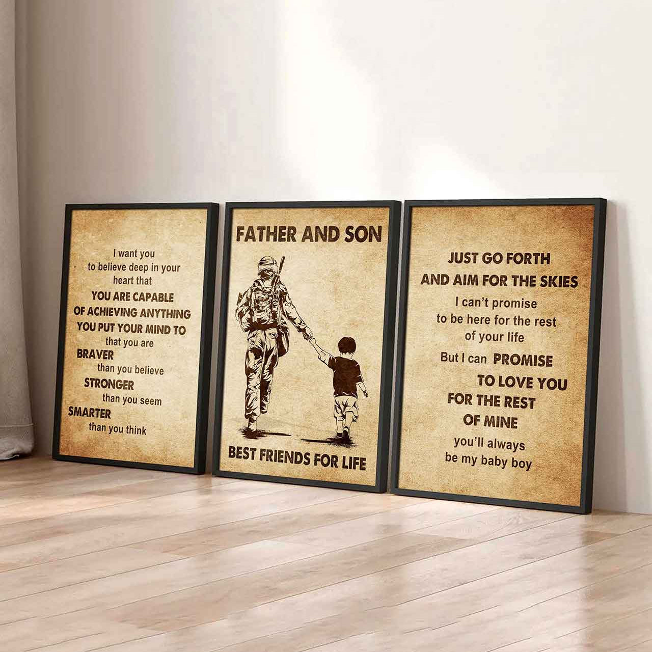 Combo 3 DRB Poster Canvas Just Go Forth And Aim For The Skies - It's Not About Being Better Than Someone Else It's About Being Better Than You Were The Day Before