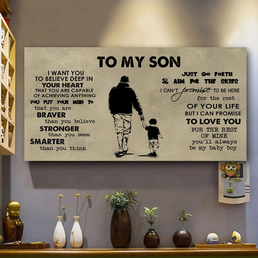 Family TO MY SON- I WANT YOU TO BELIEVE- CANVAS POSTER