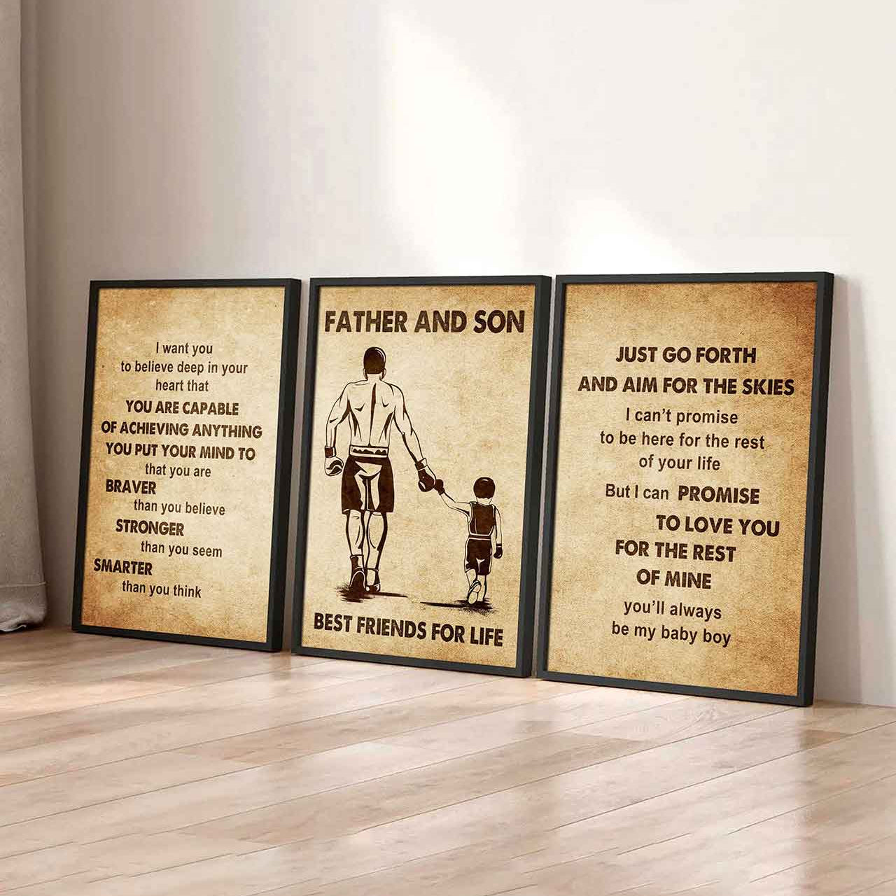 Combo 3 DRB Poster Canvas Just Go Forth And Aim For The Skies - It's Not About Being Better Than Someone Else It's About Being Better Than You Were The Day Before