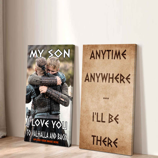 VK Canvas Set My Son I Love You Valhalla And Back Gift From Dad To Son Ver 3