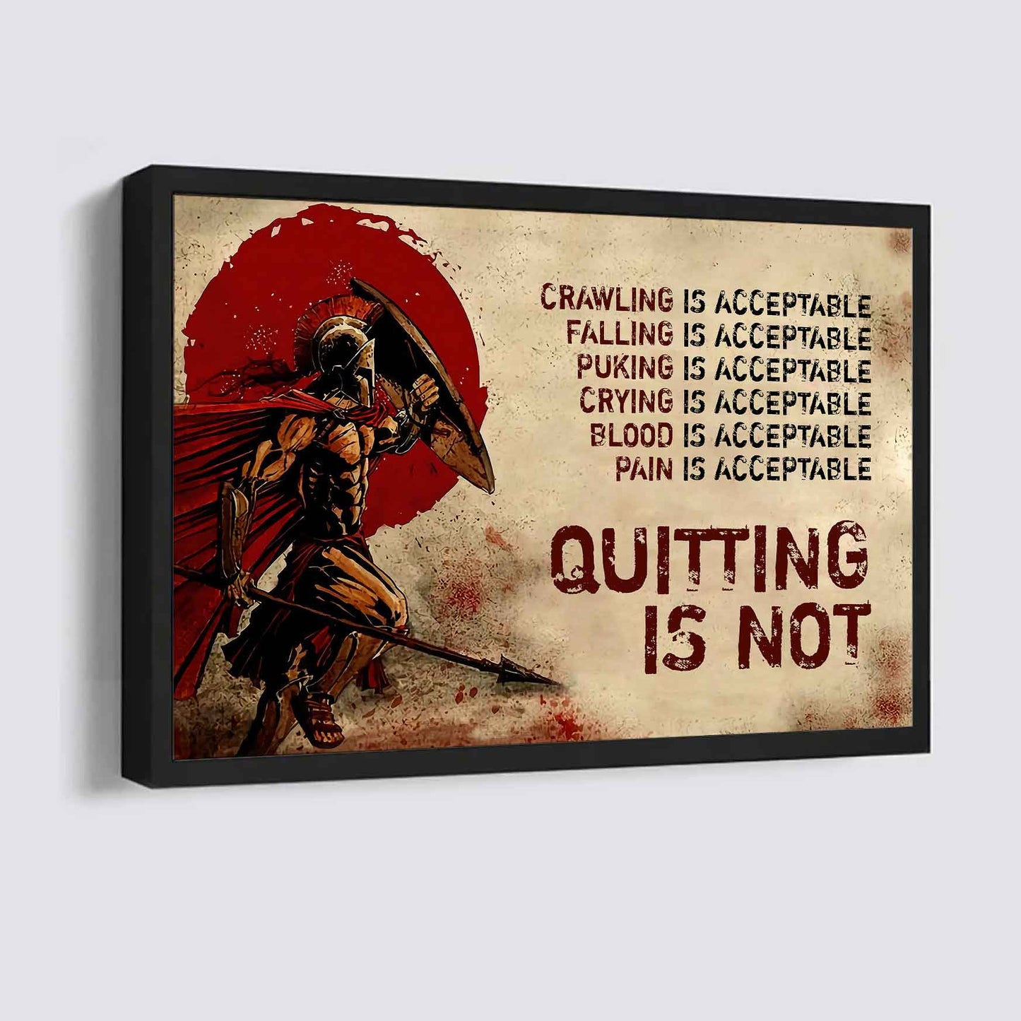 DRB Poster Canvas Quiting Is Not Best Gifts Motivation Quotes