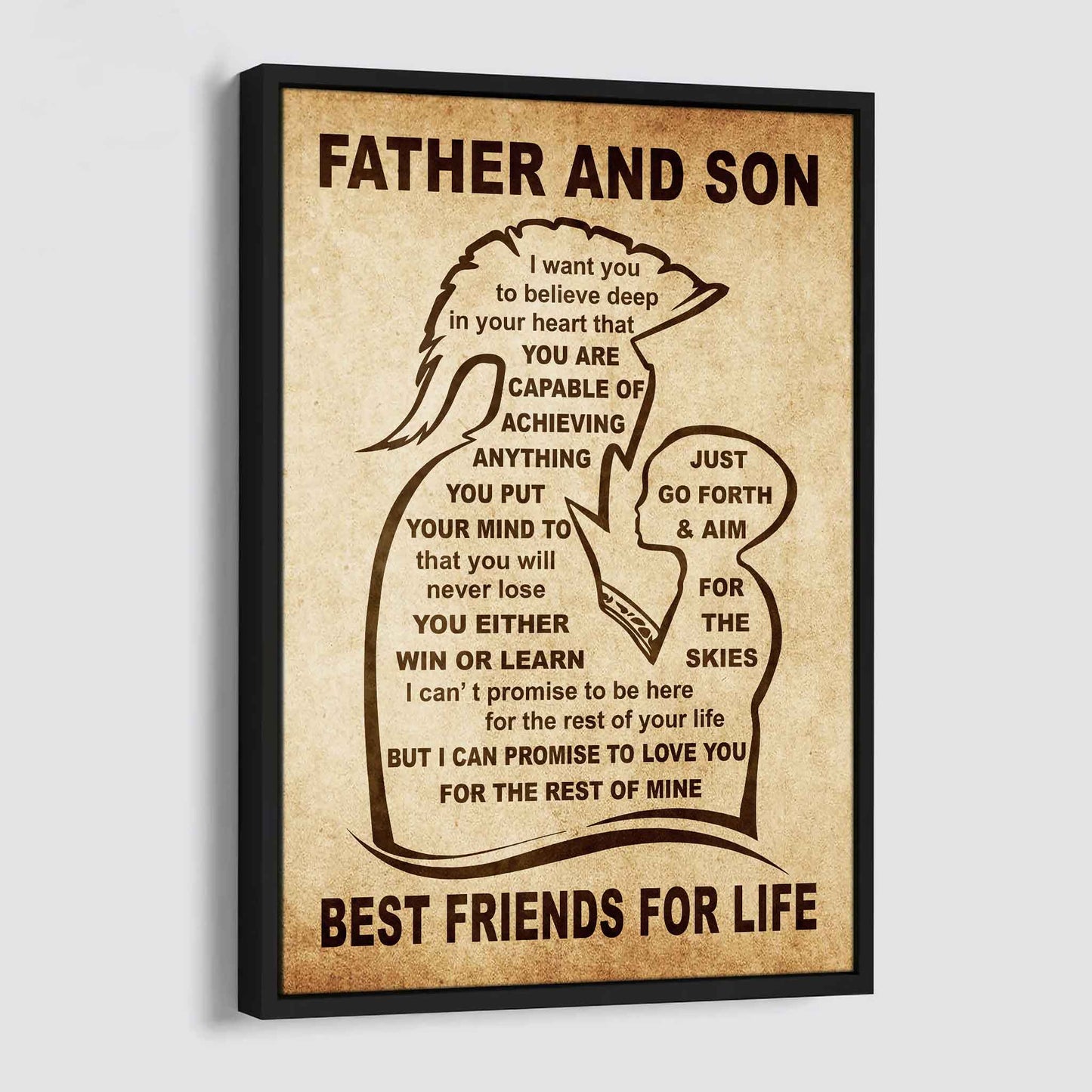 Personalized Family Poster Canvas You Will Never Lose You Either Win Or Learn To My Son Gift From Dad Gift For Your Son