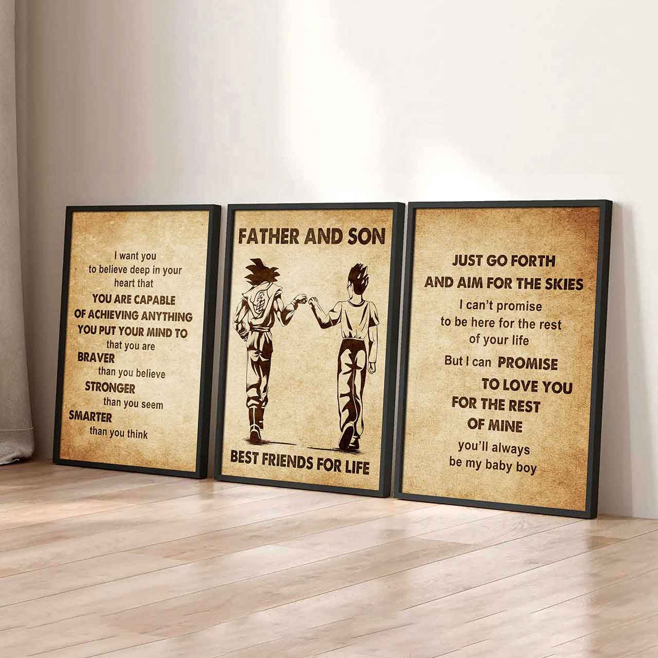 Combo 3 DRB Poster Canvas Just Go Forth And Aim For The Skies - It's Not About Being Better Than Someone Else It's About Being Better Than You Were The Day Before