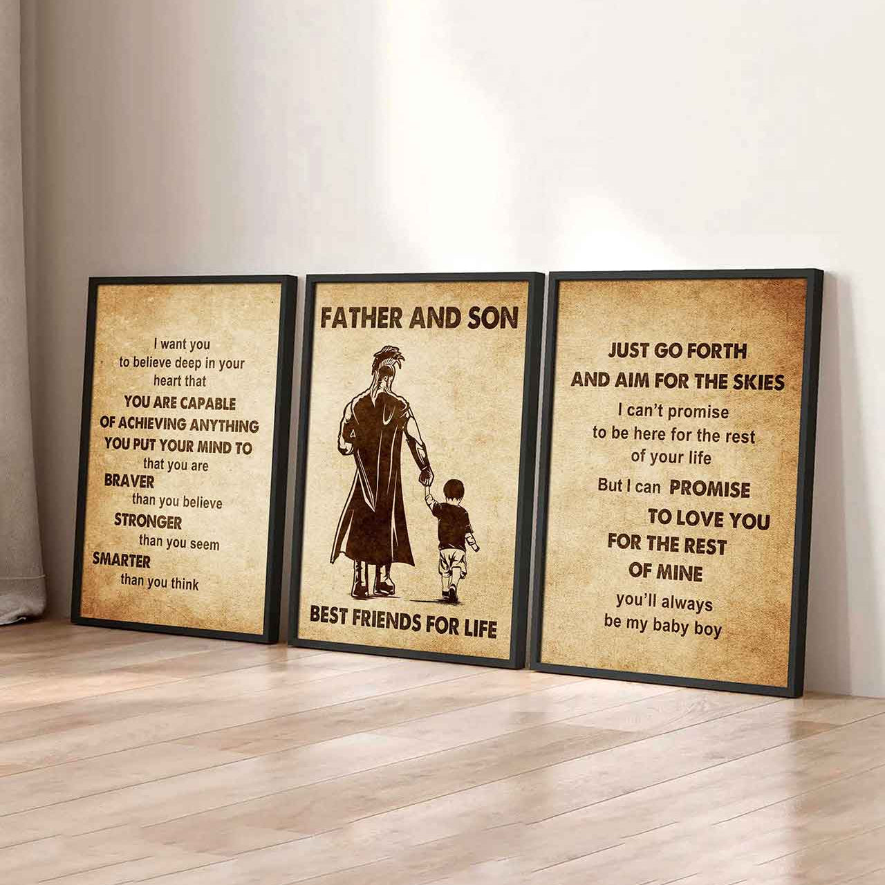 Combo 3 DRB Poster Canvas Just Go Forth And Aim For The Skies - It's Not About Being Better Than Someone Else It's About Being Better Than You Were The Day Before