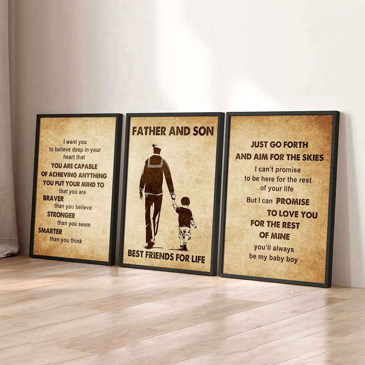 Combo 3 DRB Poster Canvas Just Go Forth And Aim For The Skies - It's Not About Being Better Than Someone Else It's About Being Better Than You Were The Day Before