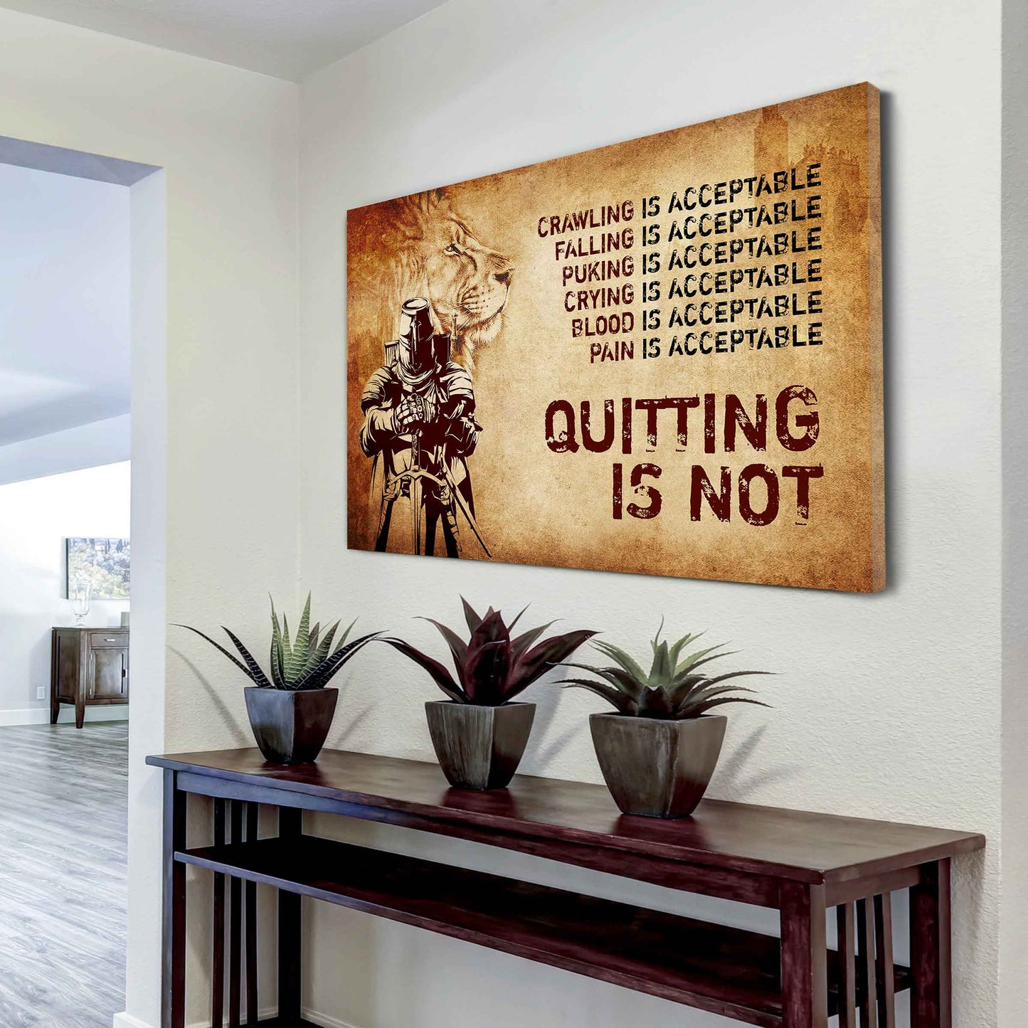 DRB Poster Canvas Quiting Is Not Best Gifts Motivation Quotes
