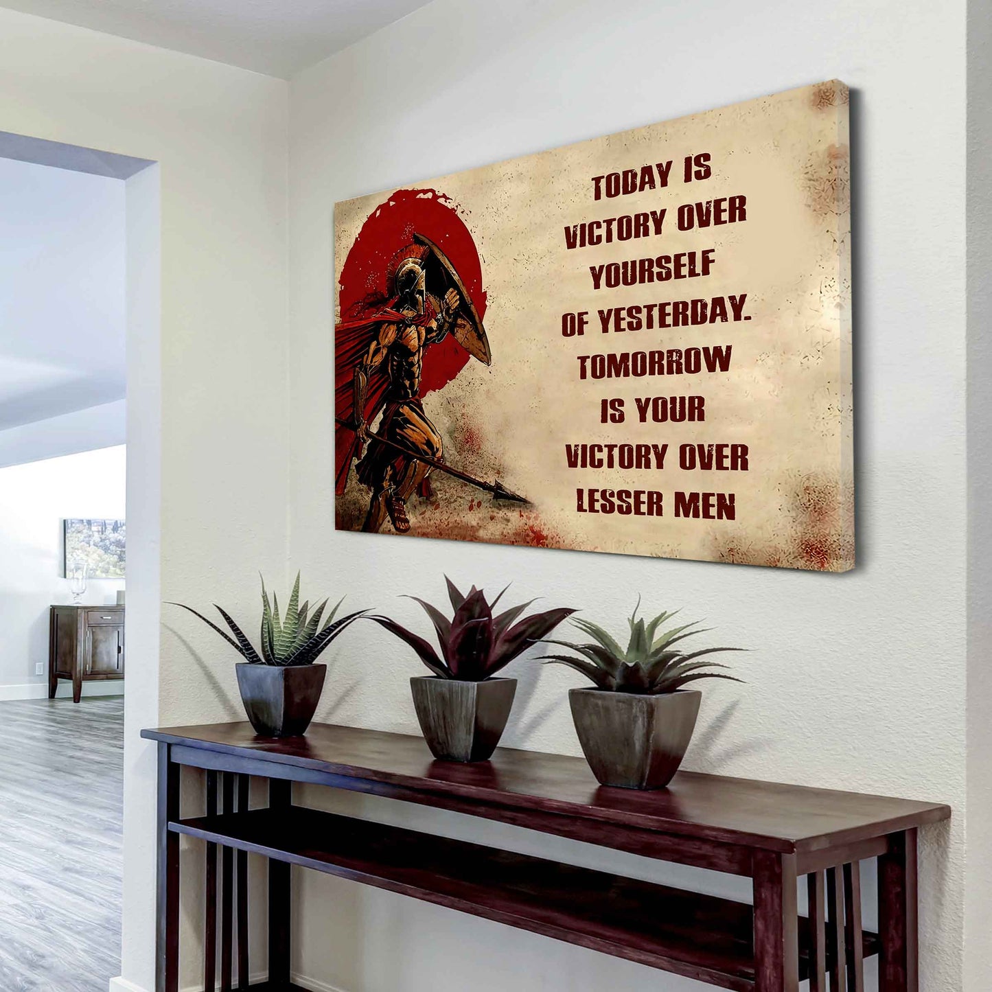 DRB Poster Canvas Today Is Victory Over Yourself Of Yesterday Best Gift With Motivation Quotes