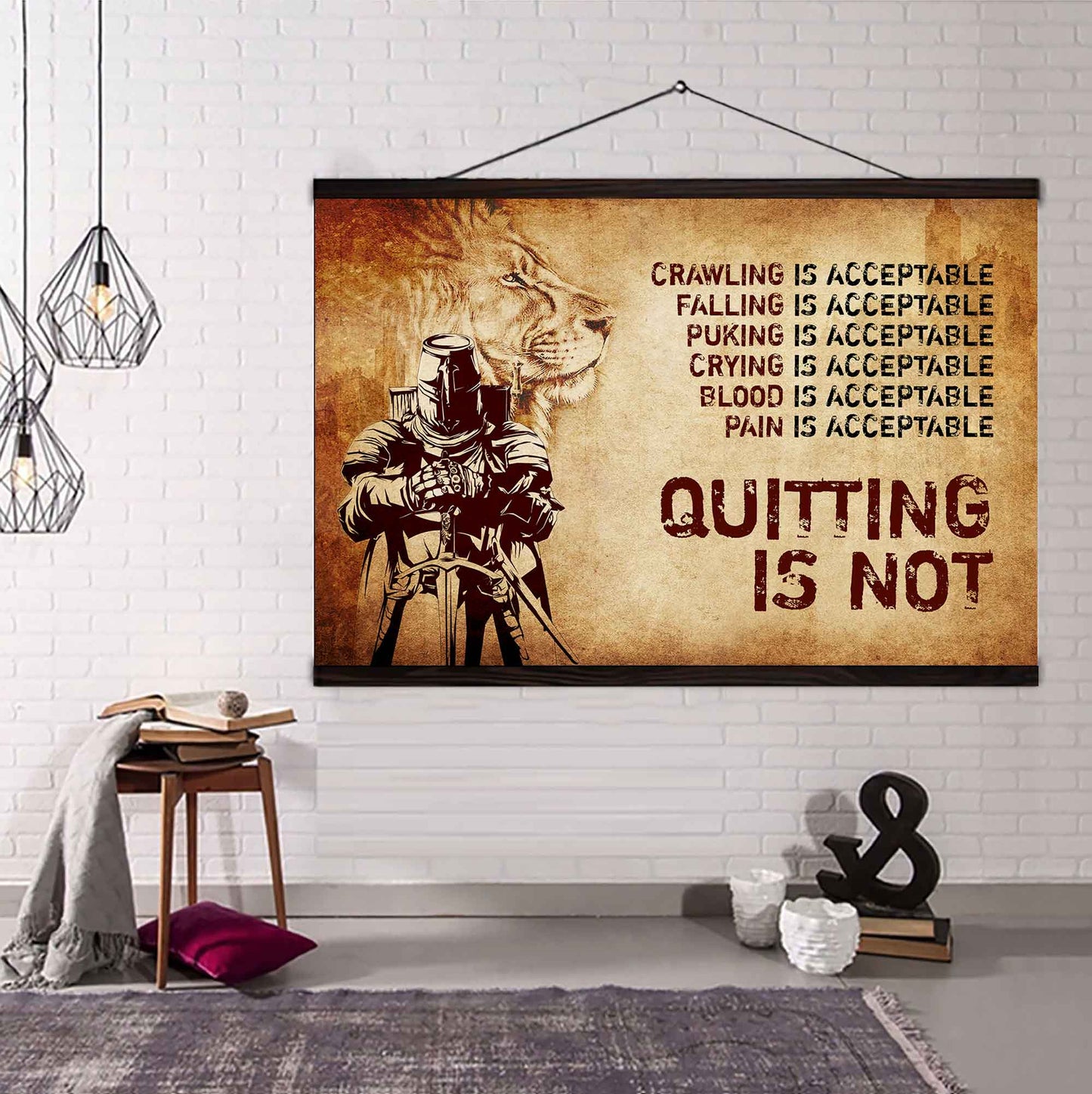 DRB Poster Canvas Quiting Is Not Best Gifts Motivation Quotes