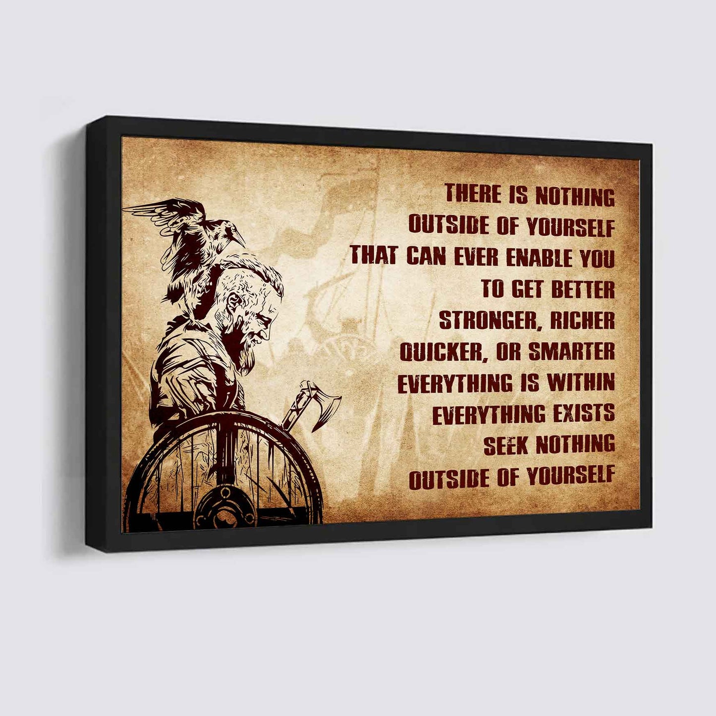 DRB Poster Canvas There Is Nothing Outside Of Yourself Best Gift With Motivation Quotes