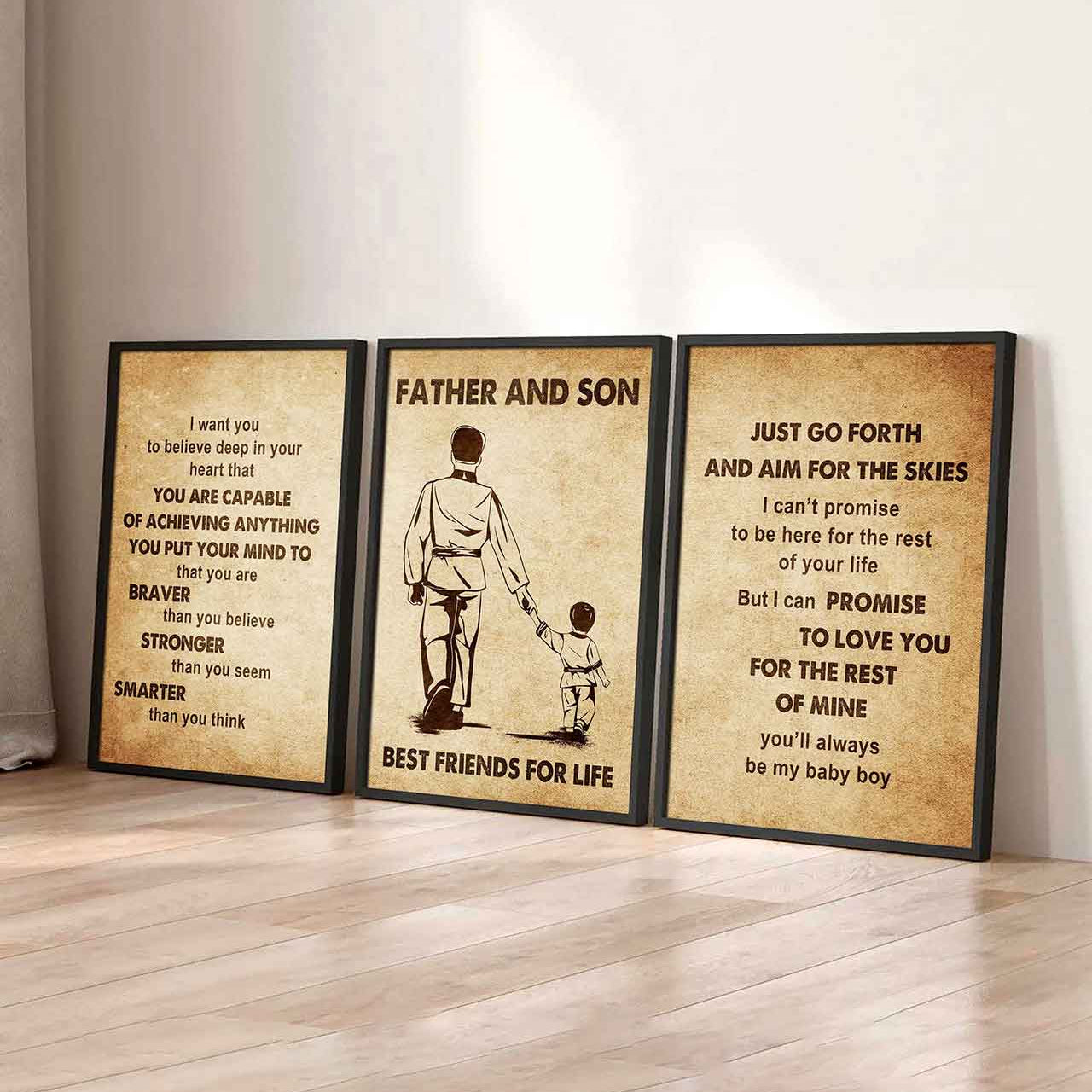 Combo 3 DRB Poster Canvas Just Go Forth And Aim For The Skies - It's Not About Being Better Than Someone Else It's About Being Better Than You Were The Day Before