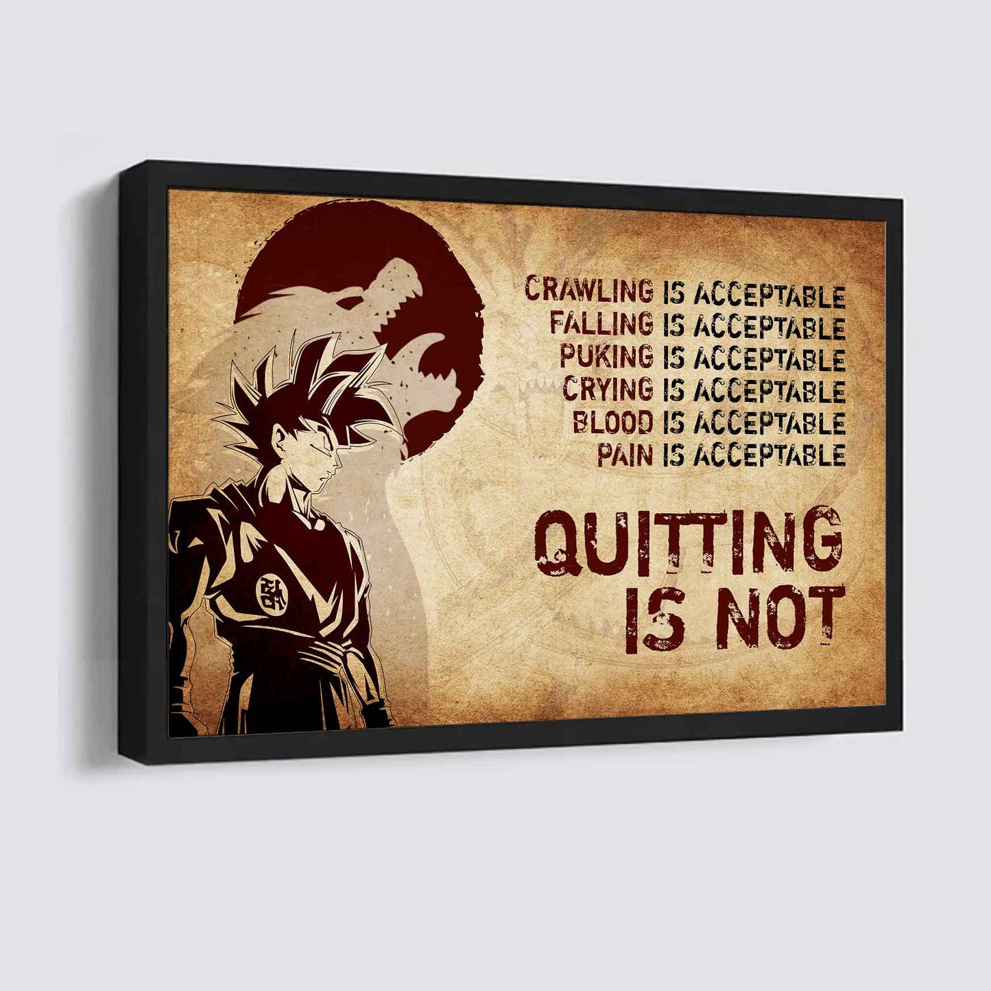 DRB Poster Canvas Quiting Is Not Best Gifts Motivation Quotes