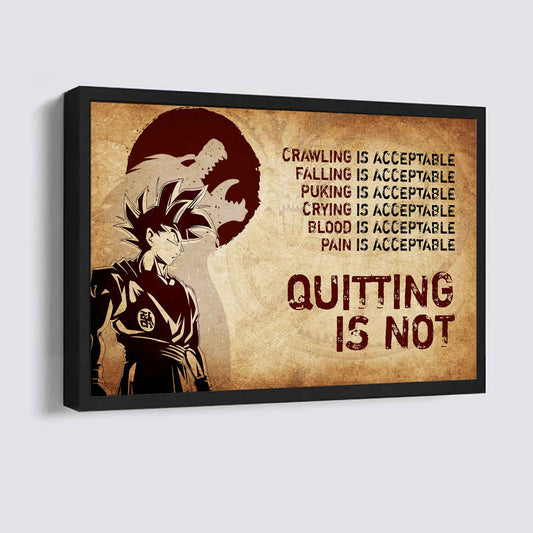 DRB Poster Canvas Quiting Is Not Best Gifts Motivation Quotes