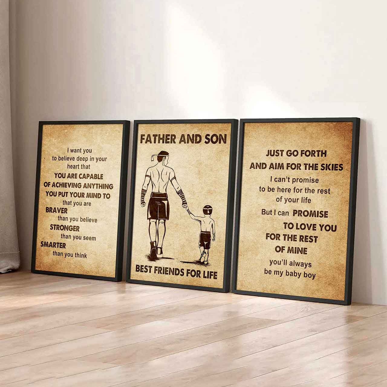 Combo 3 DRB Poster Canvas Just Go Forth And Aim For The Skies - It's Not About Being Better Than Someone Else It's About Being Better Than You Were The Day Before