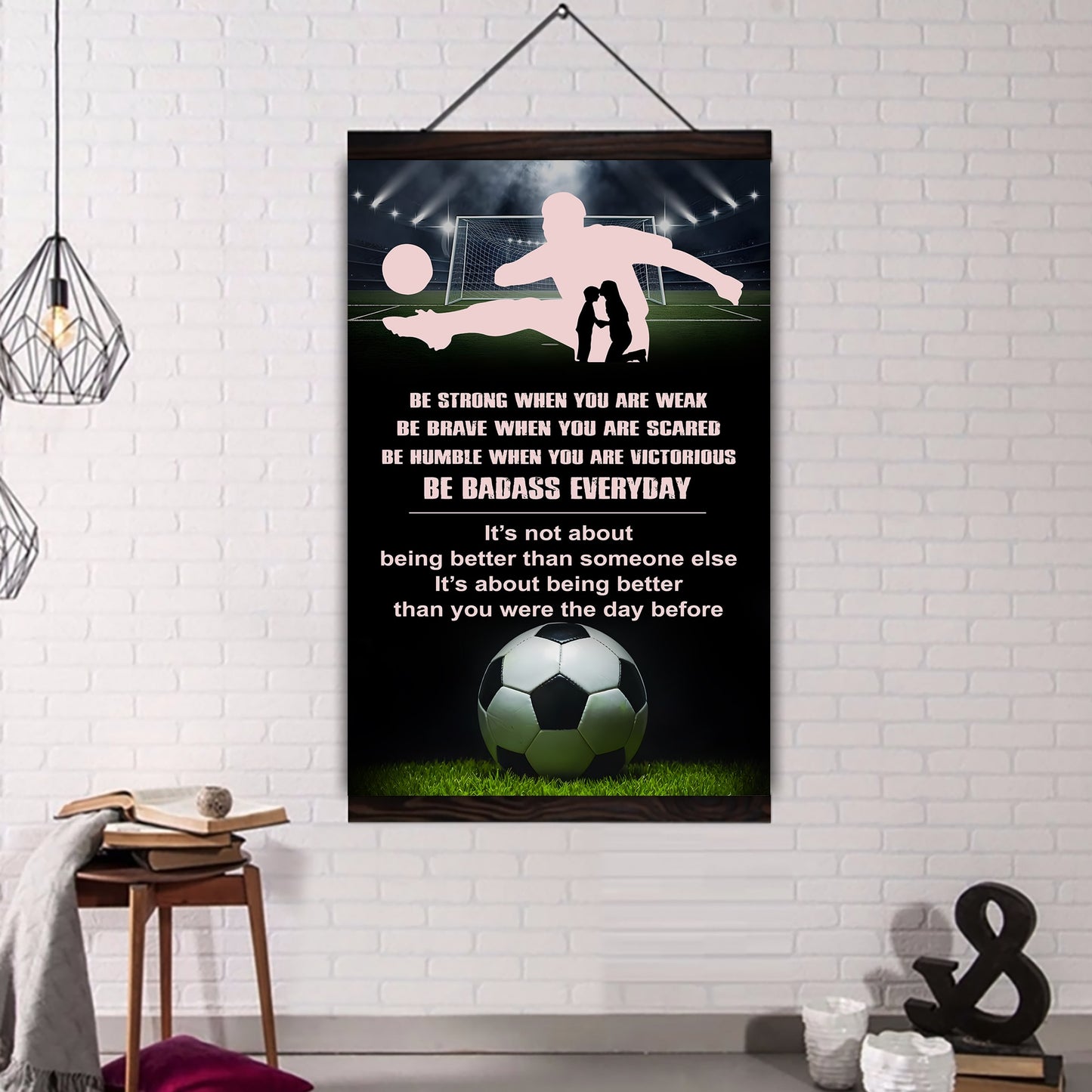 Sport Canvas Poster To My Son It's Being Better Than You Were The Day Before Gifts For Son From Mom