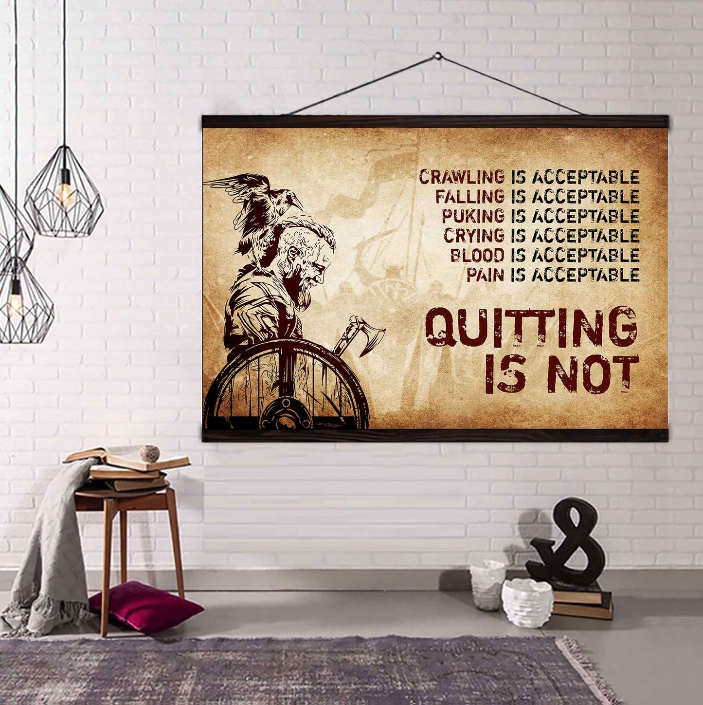 DRB Poster Canvas Quiting Is Not Best Gifts Motivation Quotes