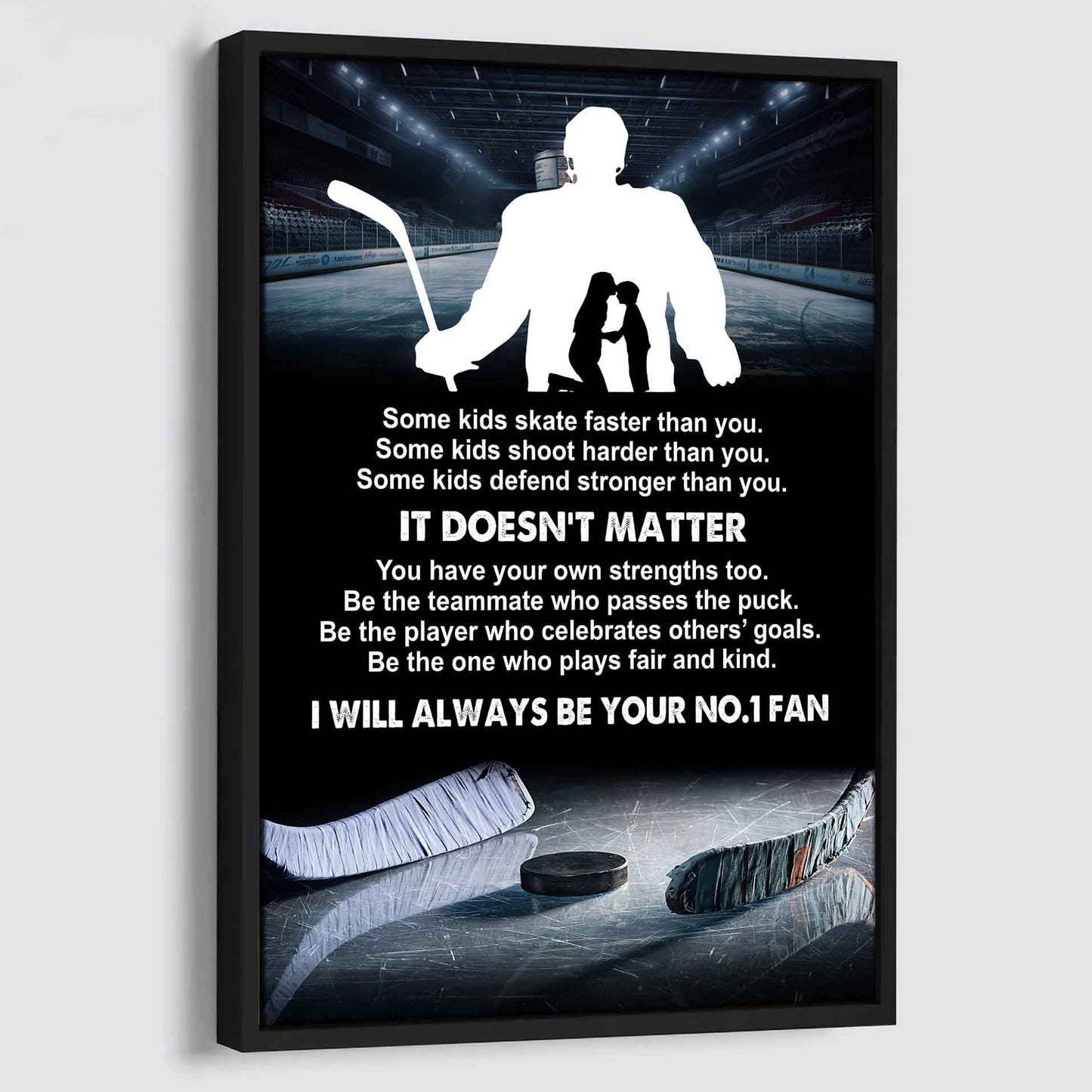 Sport Poster Canvas Be The One Who Plays Fair And Kind I Will Always Be Your No1 Fan Gift For Your Kid Xmas Gift From Dad And Mom