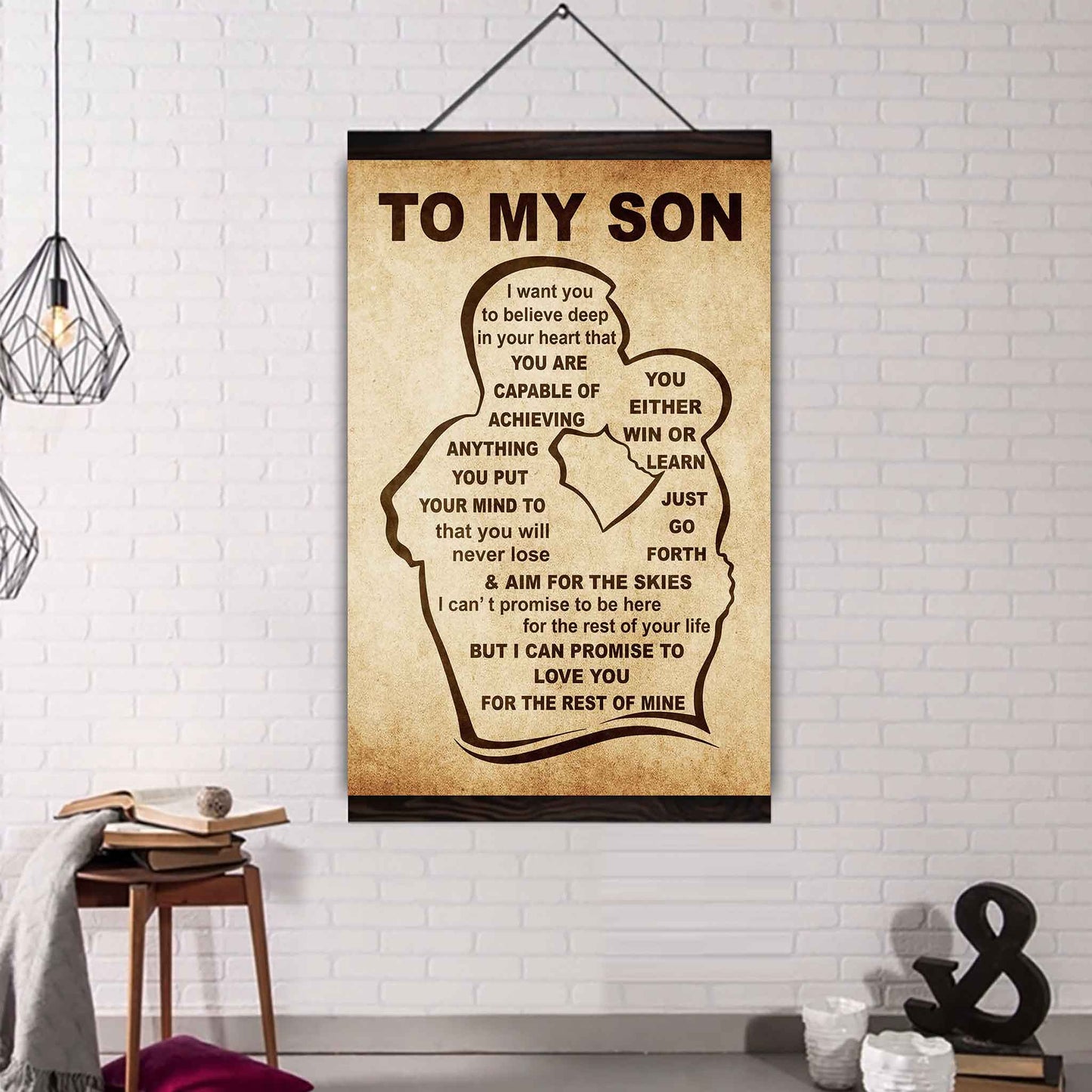 Personalized Family Poster Canvas You Will Never Lose You Either Win Or Learn To My Son Gift From Dad Gift For Your Son
