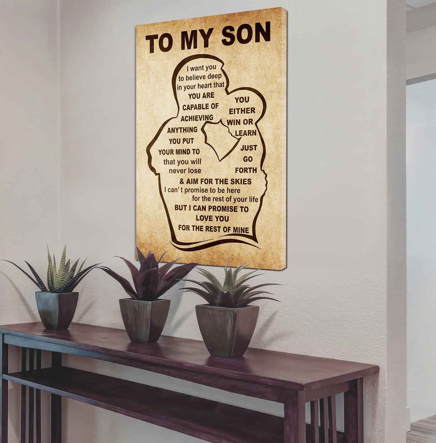 Personalized Family Poster Canvas You Will Never Lose You Either Win Or Learn To My Son Gift From Dad Gift For Your Son