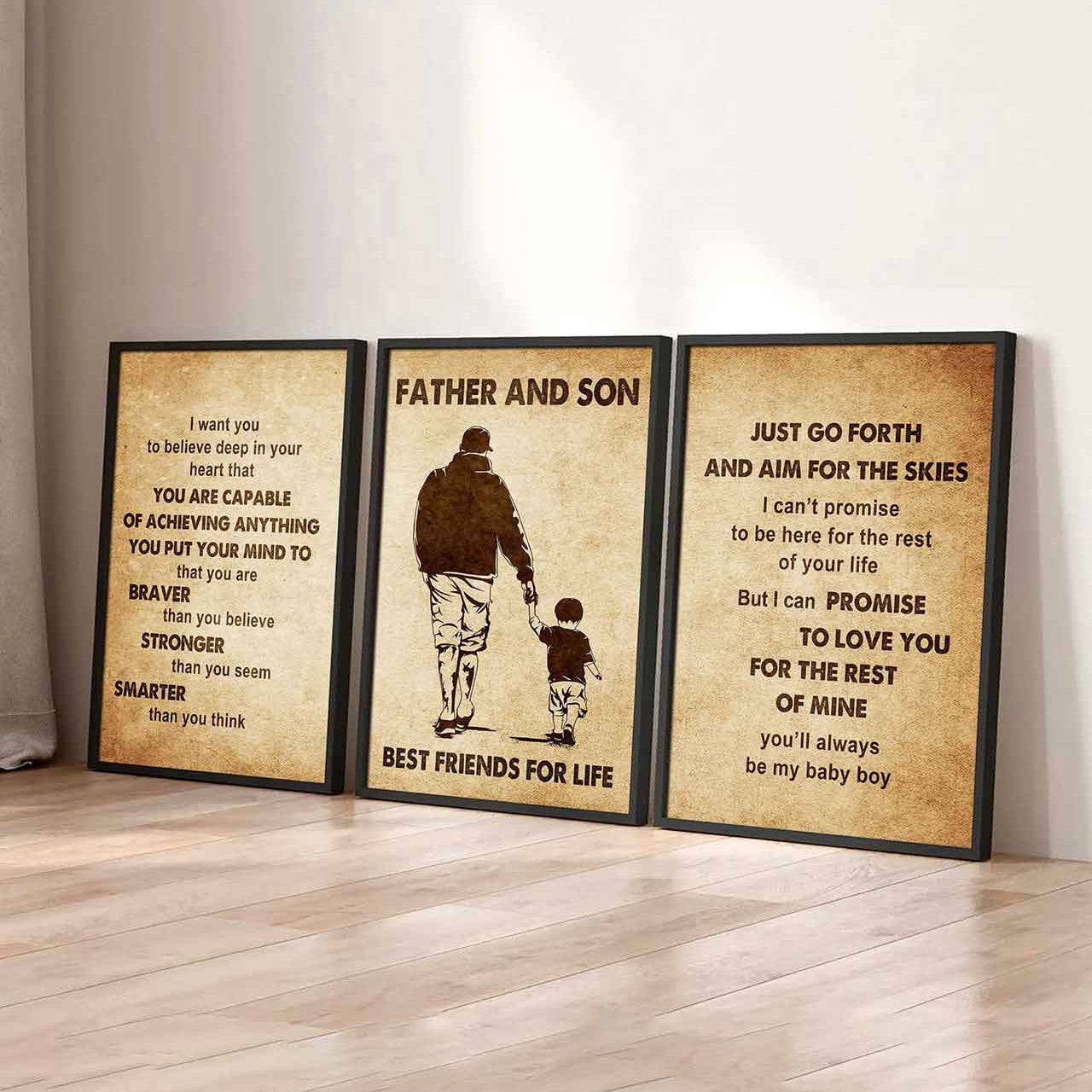 Combo 3 DRB Poster Canvas Just Go Forth And Aim For The Skies - It's Not About Being Better Than Someone Else It's About Being Better Than You Were The Day Before