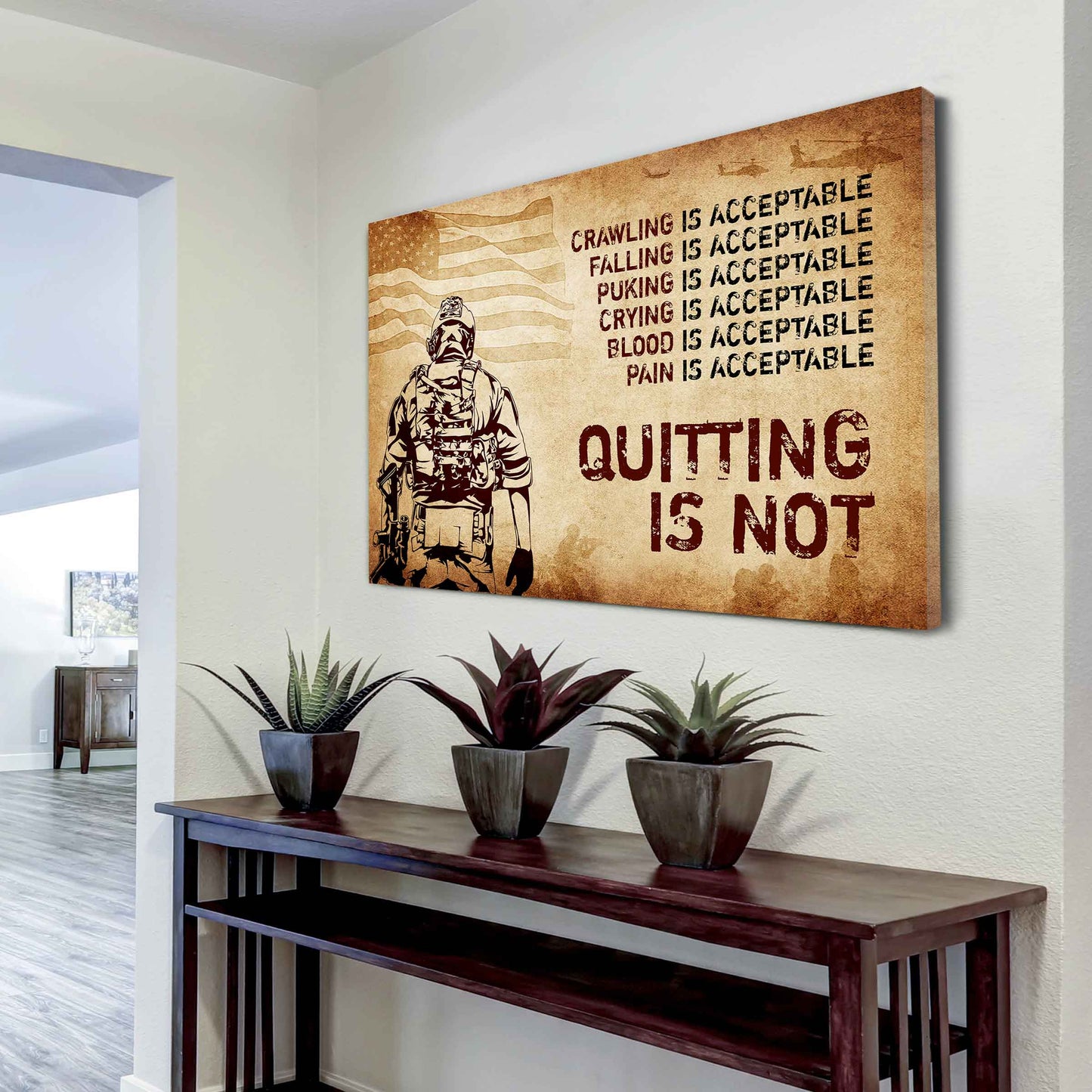 DRB Poster Canvas Quiting Is Not Best Gifts Motivation Quotes