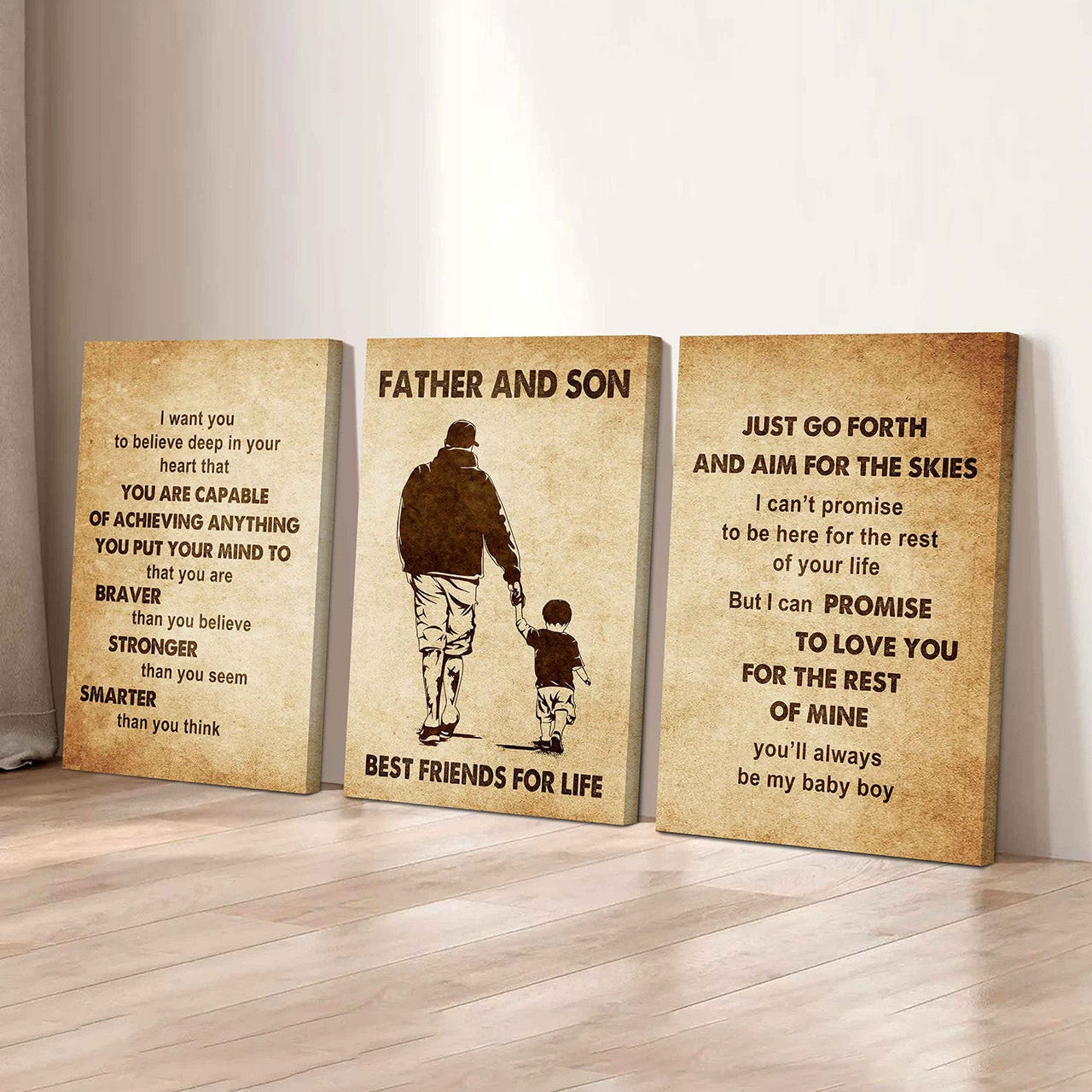 Combo 3 DRB Poster Canvas Just Go Forth And Aim For The Skies - It's Not About Being Better Than Someone Else It's About Being Better Than You Were The Day Before