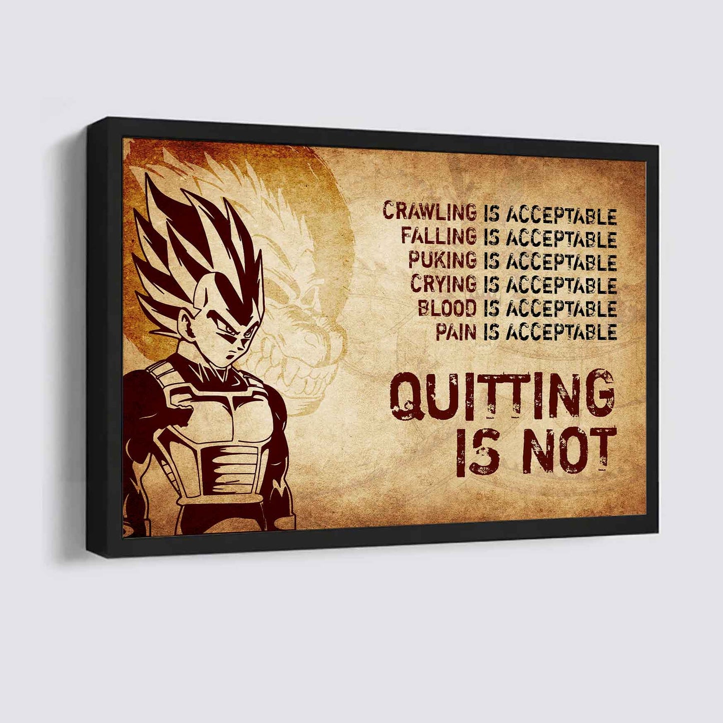 DRB Poster Canvas Quiting Is Not Best Gifts Motivation Quotes