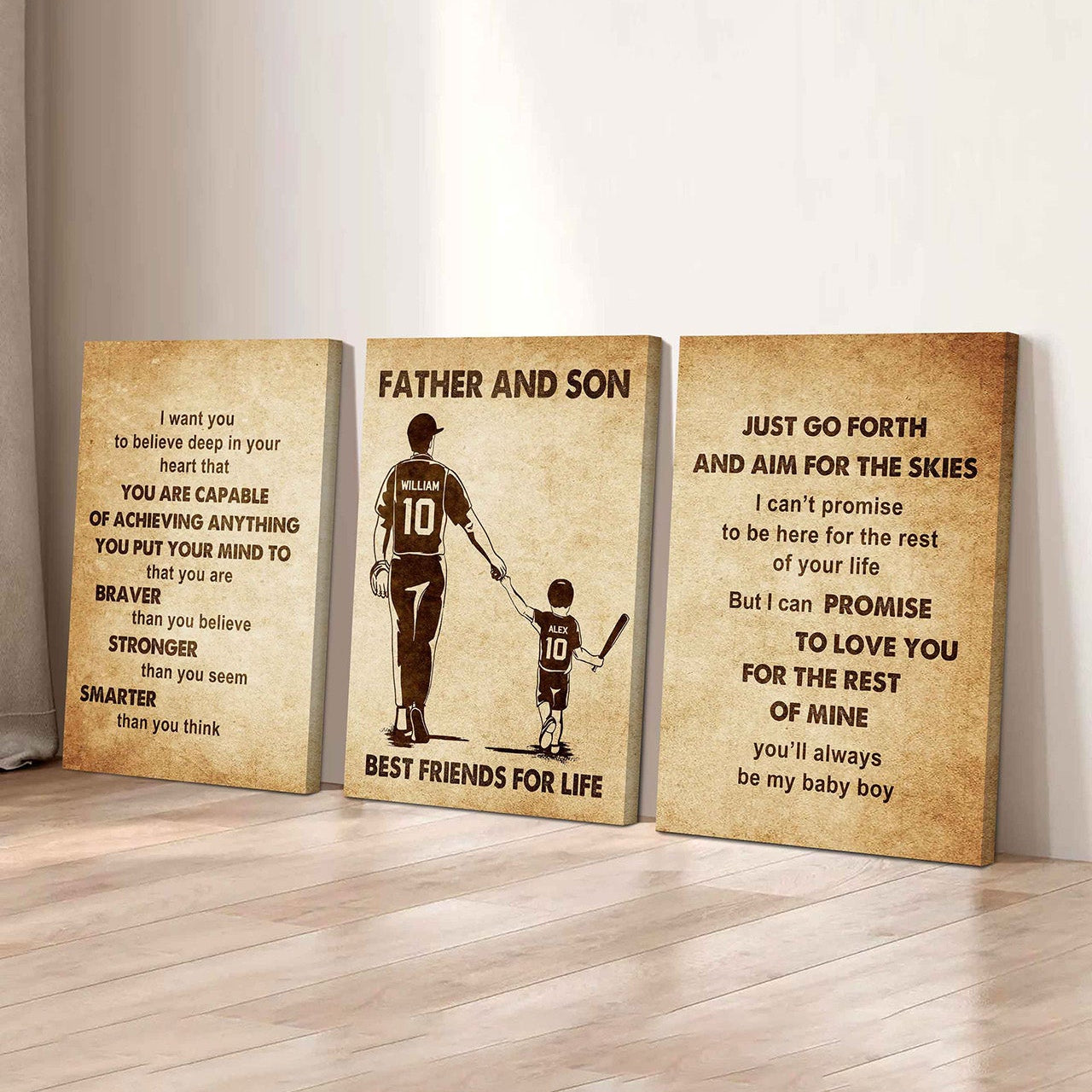 Combo 3 DRB Poster Canvas Just Go Forth And Aim For The Skies - It's Not About Being Better Than Someone Else It's About Being Better Than You Were The Day Before