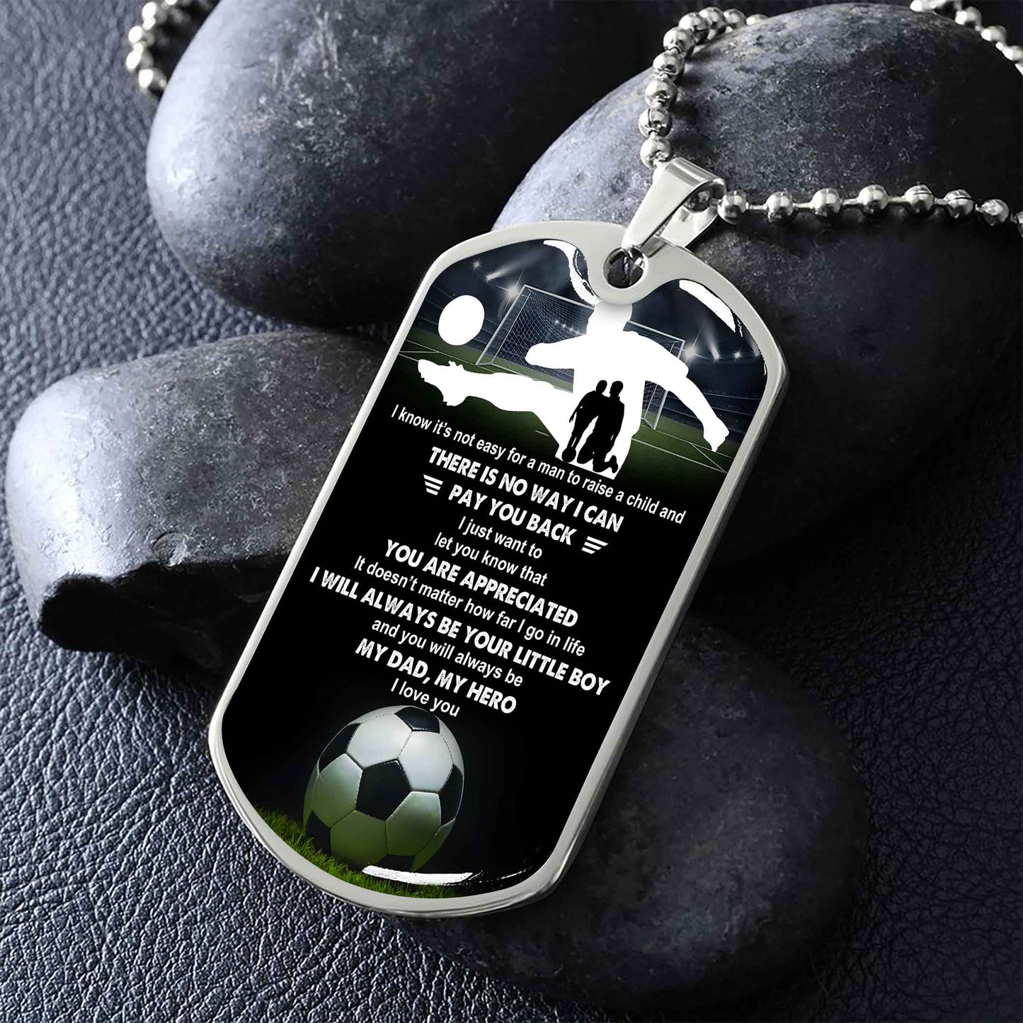 Sport Military Chain 18K Gold Plated Silver Plated To My Mom, To My Dad I Know It's Not Easy I Will Always Be Your Little Boy