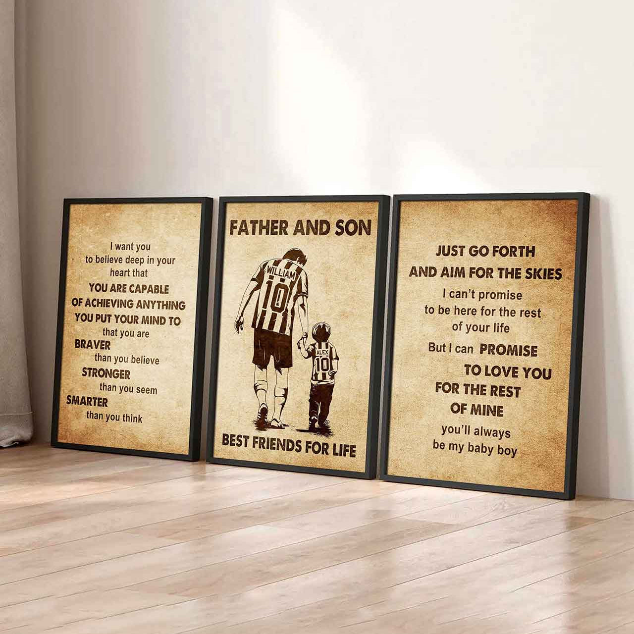 Combo 3 DRB Poster Canvas Just Go Forth And Aim For The Skies - It's Not About Being Better Than Someone Else It's About Being Better Than You Were The Day Before