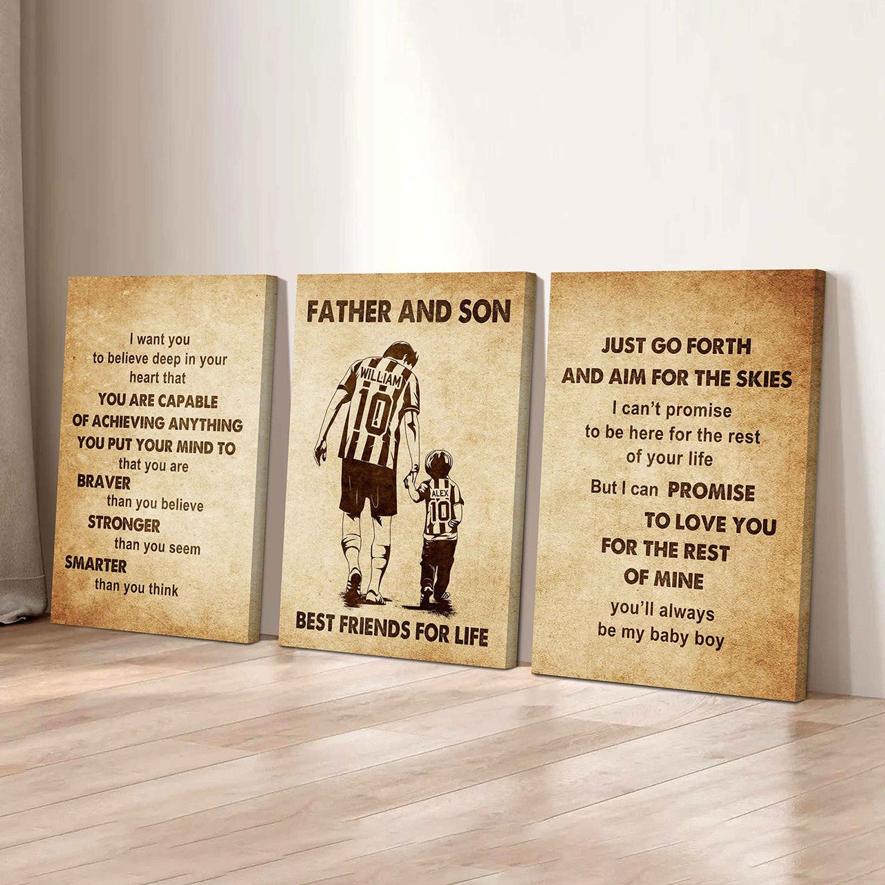 Combo 3 DRB Poster Canvas Just Go Forth And Aim For The Skies - It's Not About Being Better Than Someone Else It's About Being Better Than You Were The Day Before