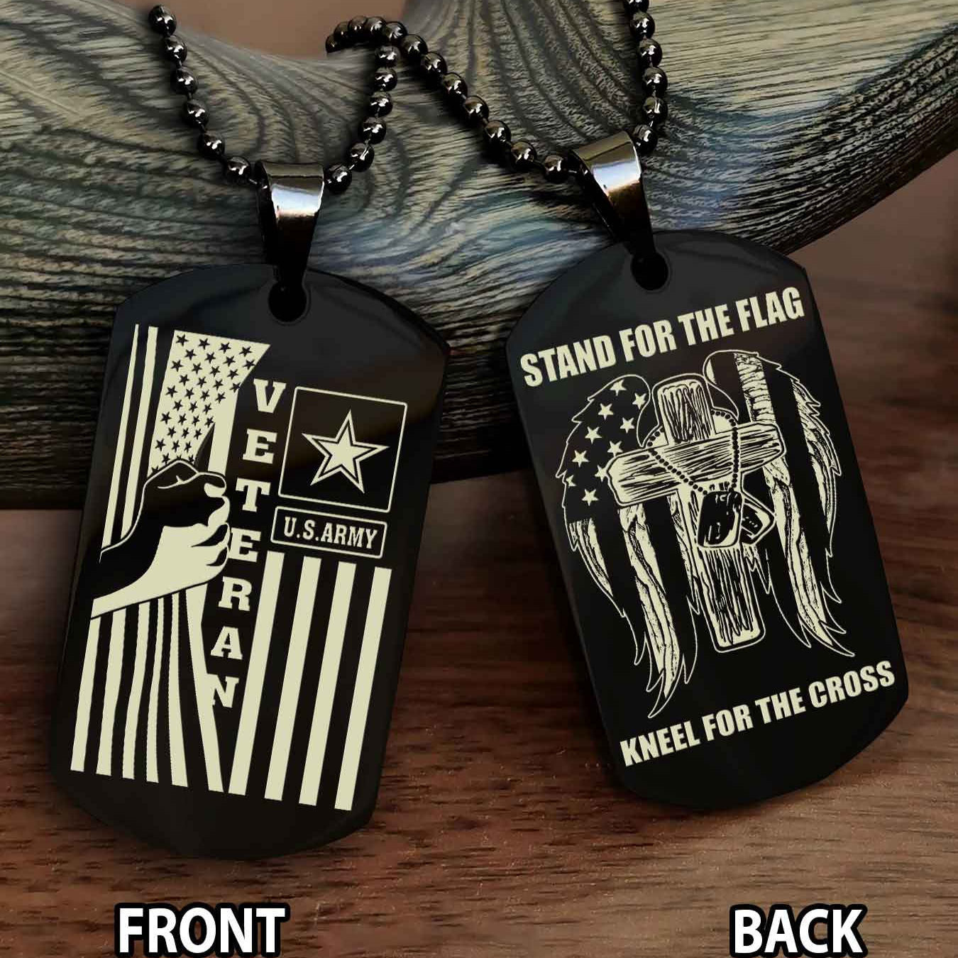 Soldier Personalized Double Sided Dog Tag For Brother (Copy)