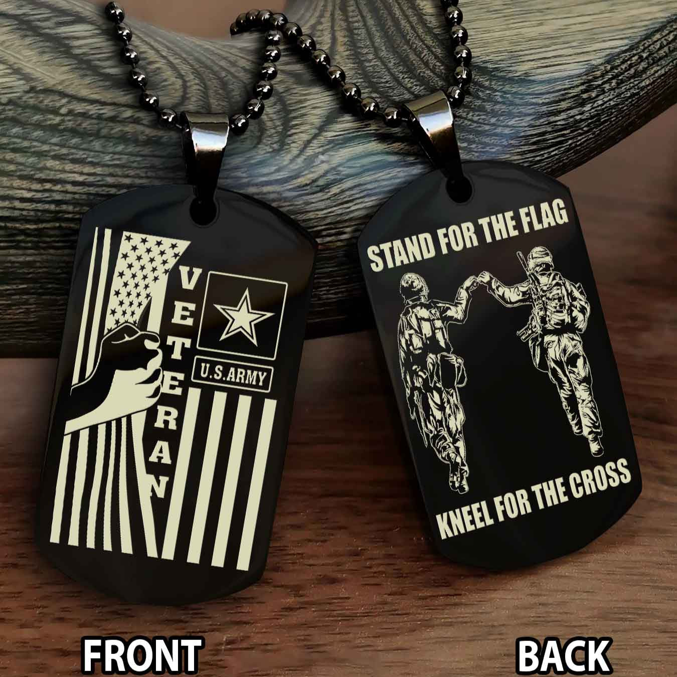 Soldier Personalized Double Sided Dog Tag For Brother (Copy)